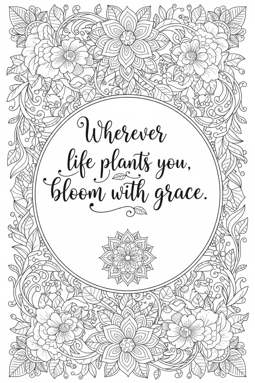 Bloom with Grace Quote Page