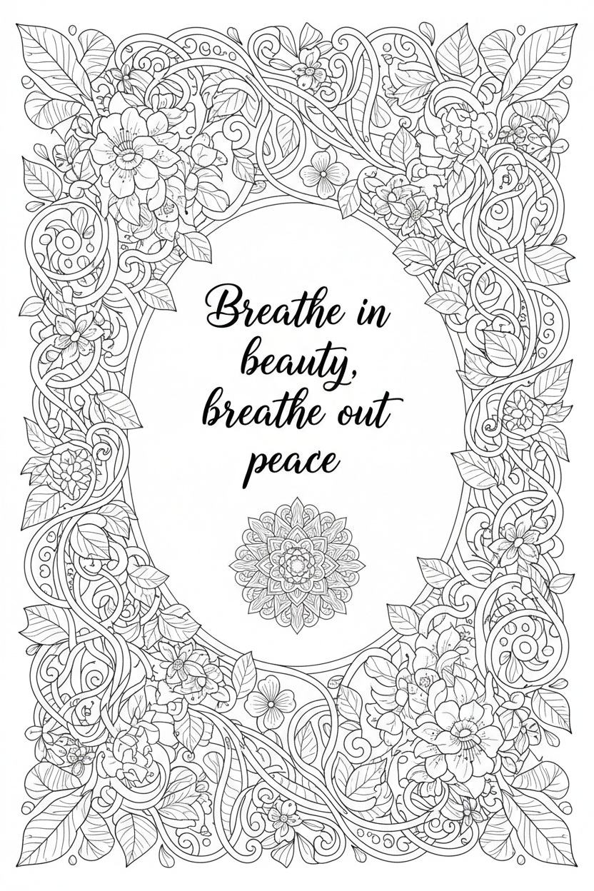 Breathe Beauty Quote Page