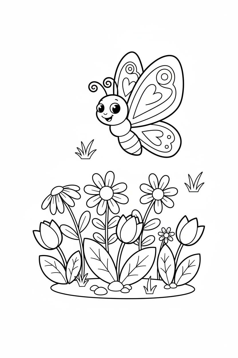 Butterfly coloring page