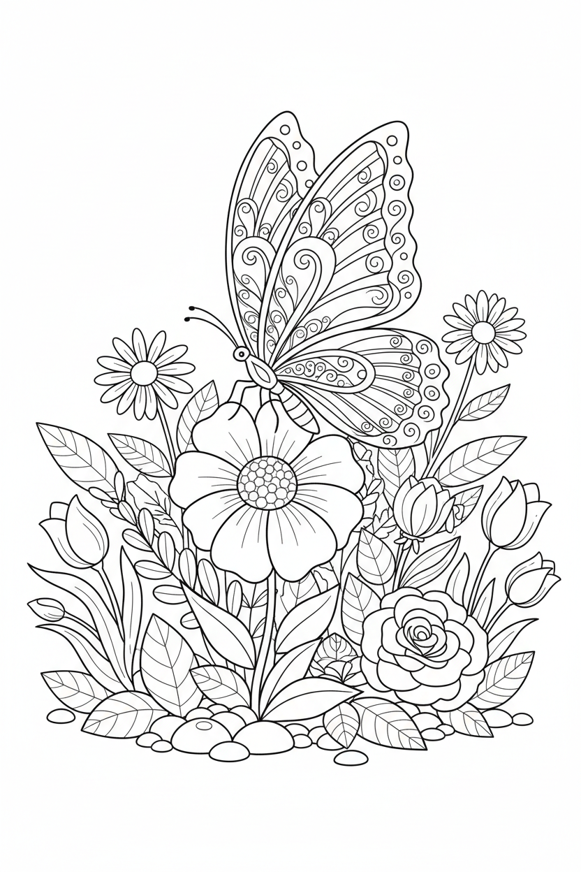 Butterfly Coloring Page
