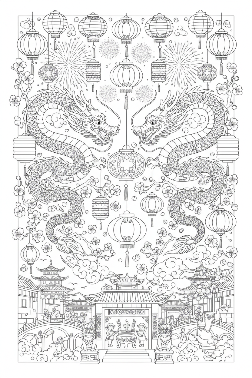 Chinese New Year Scene
