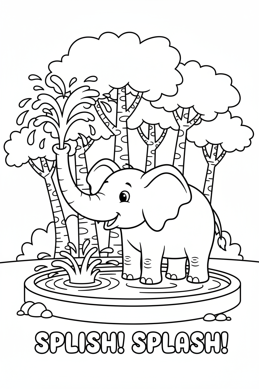 Elephant Coloring Page