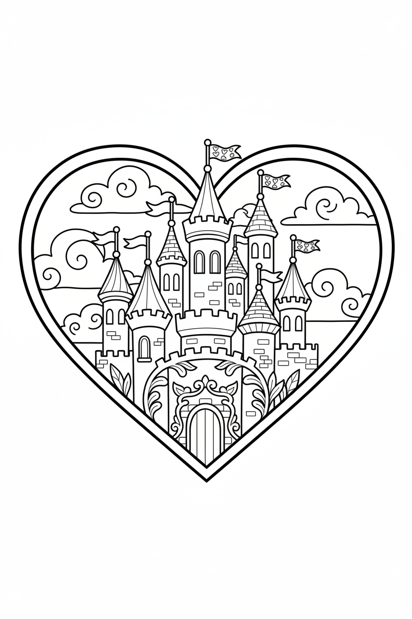 Fairy Tale Castle Heart