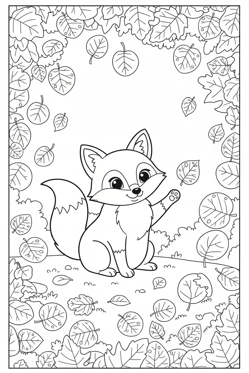 Fox Coloring Page