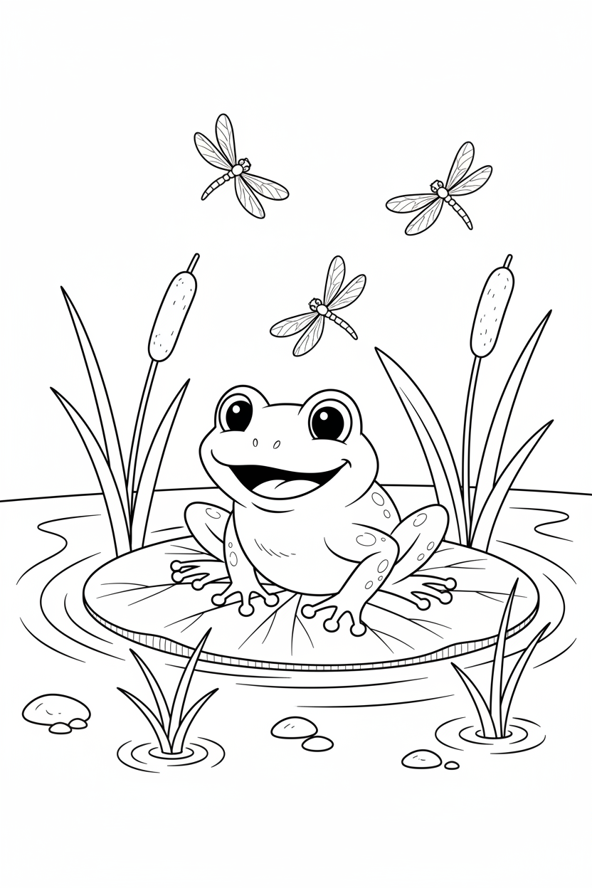 Frog Coloring Page