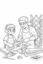 Garden-trellis project coloring page