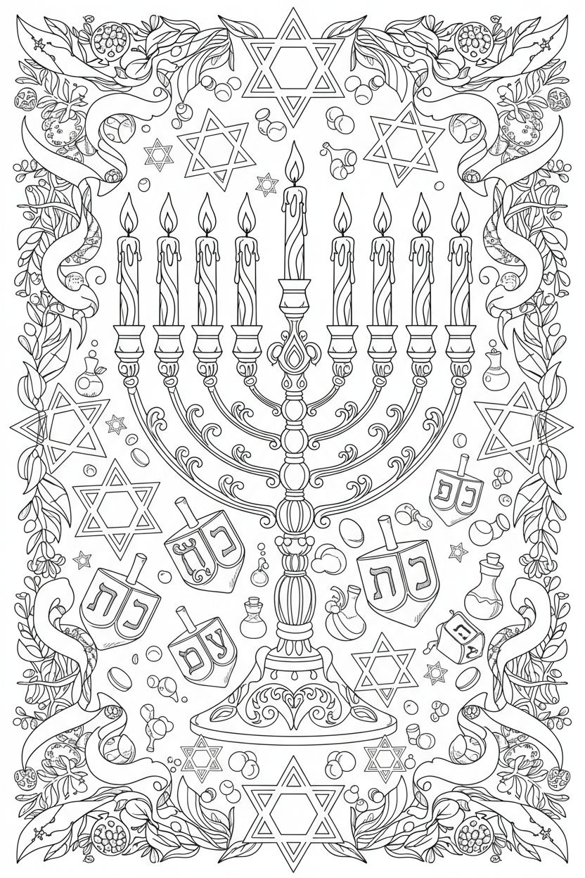 Hanukkah Scene