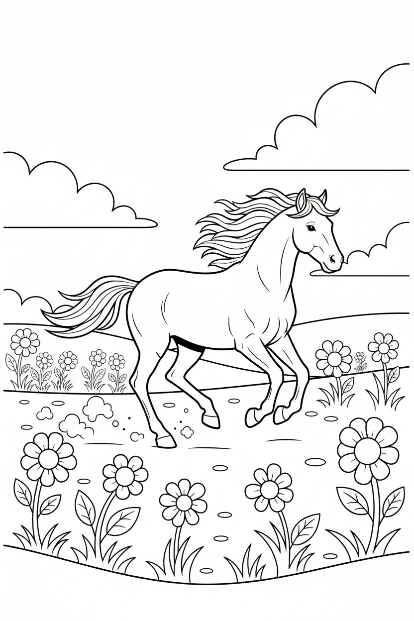 Horse Coloring Page