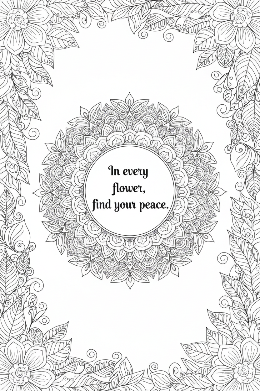 Inspirational Quote Back Page