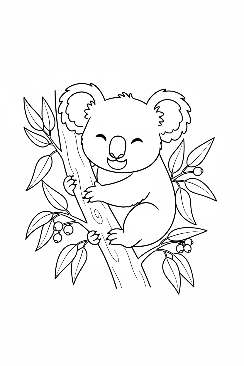 Koala Coloring Page