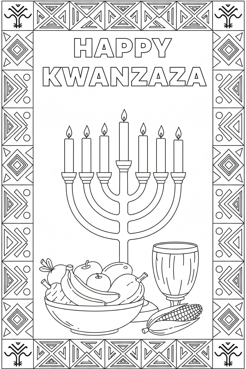 Kwanzaa Coloring Page