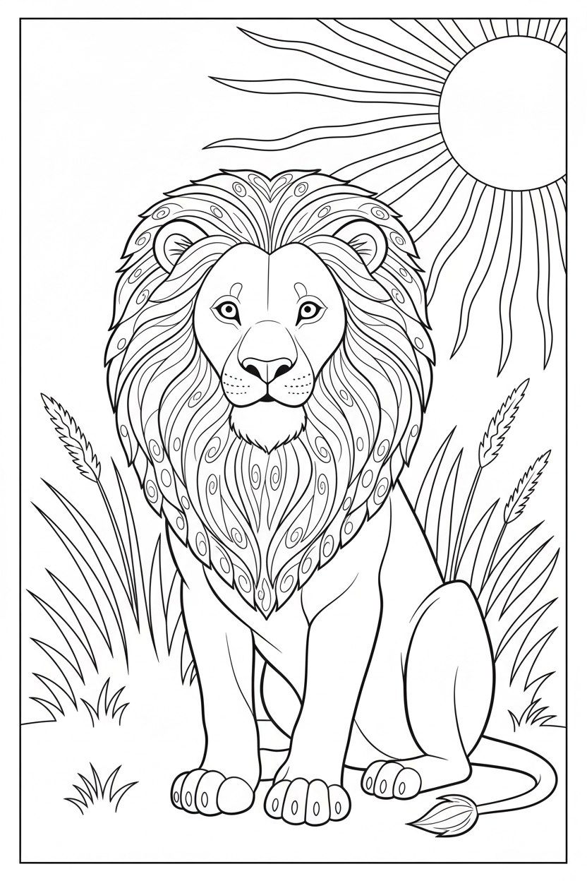 Lion Coloring Page