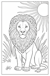 Lion Coloring Page
