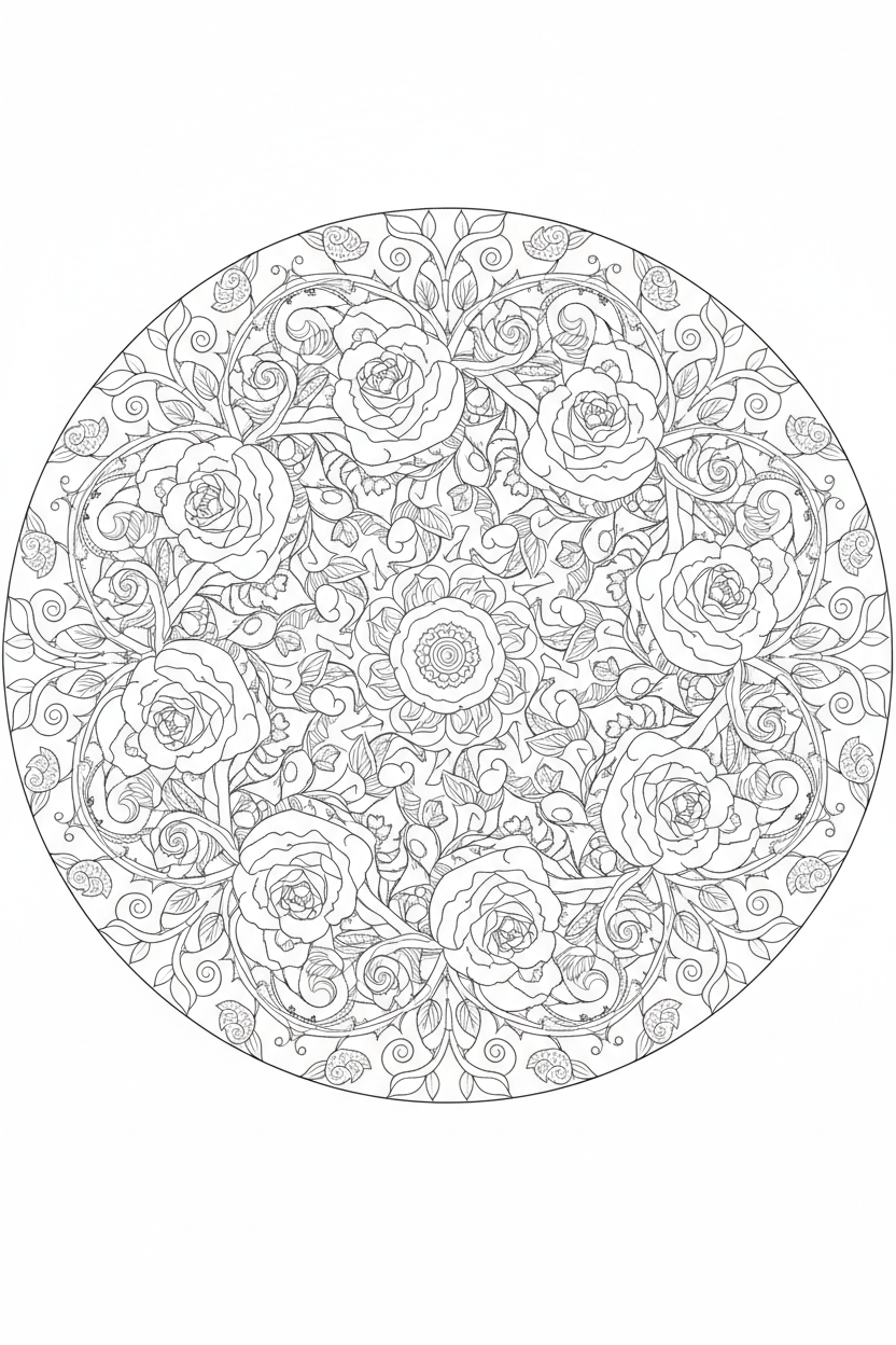 Mandala Coloring Page 10