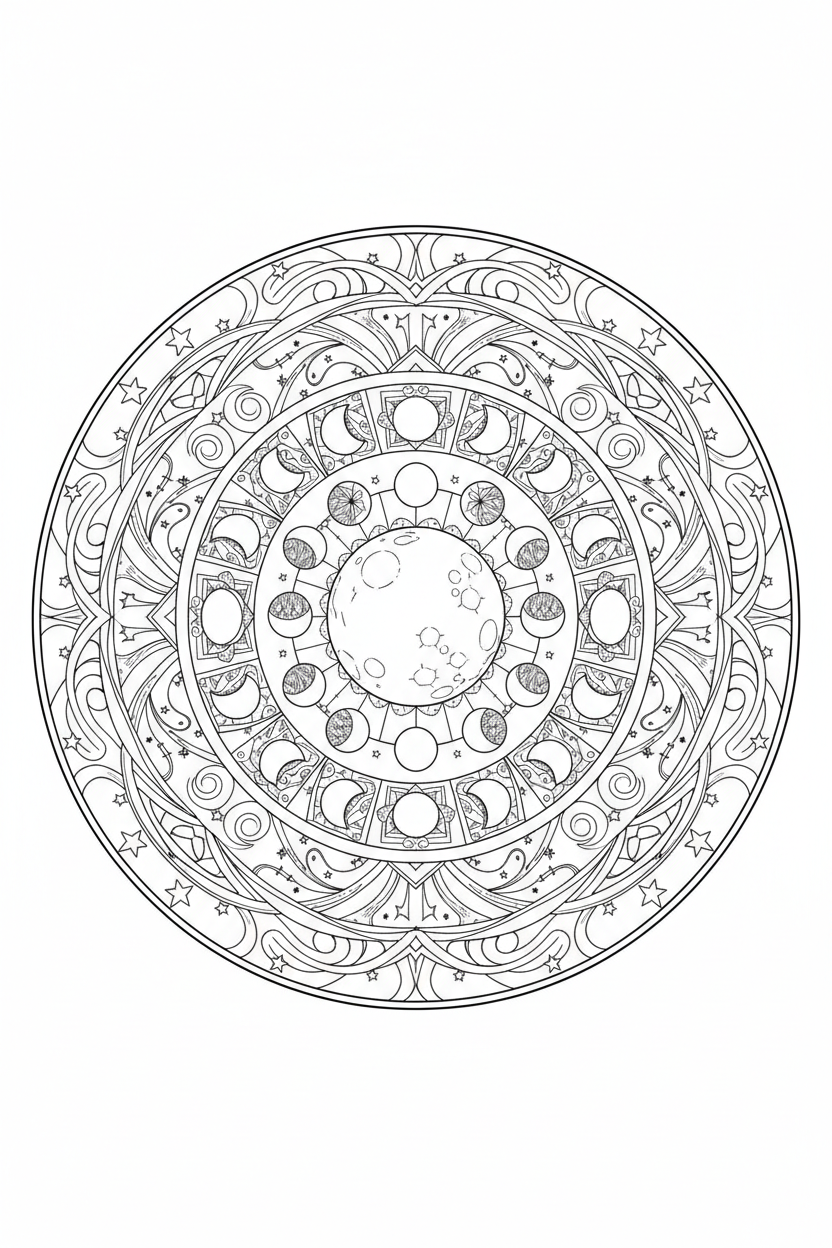 Mandala Coloring Page 12