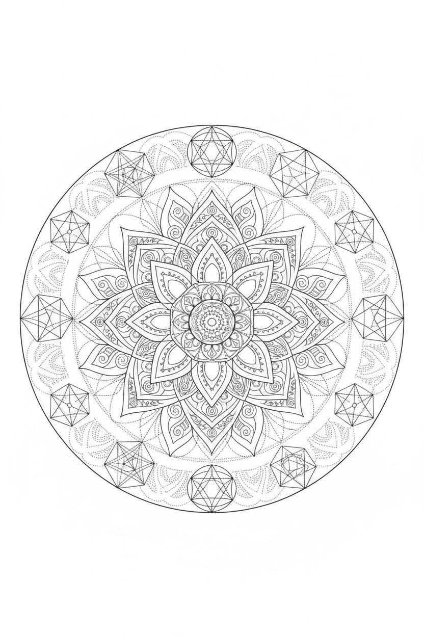 Mandala Coloring Page 16