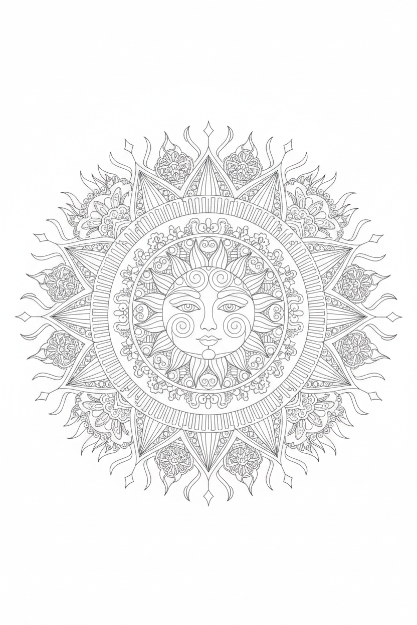 Mandala Coloring Page 22