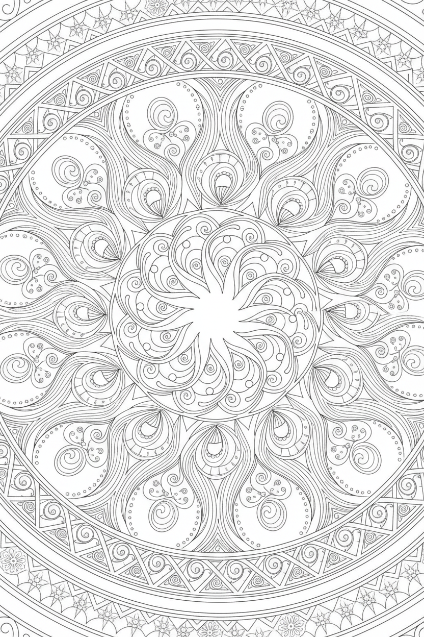 Mandala Coloring Page 3