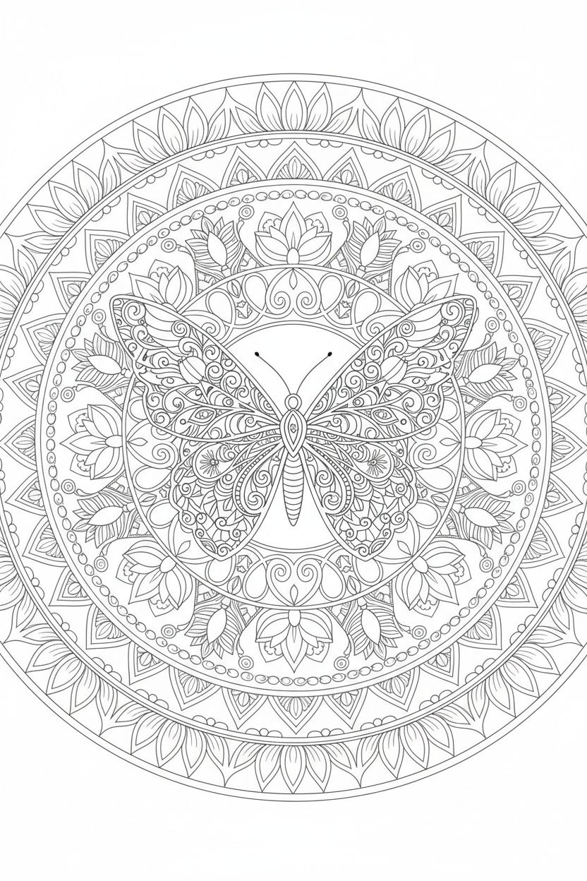 Mandala Coloring Page 30