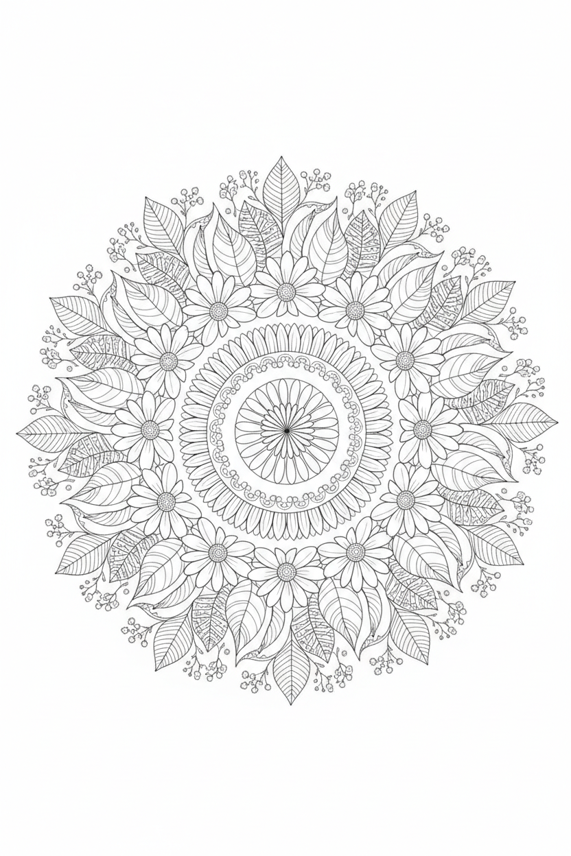 Mandala Coloring Page 5
