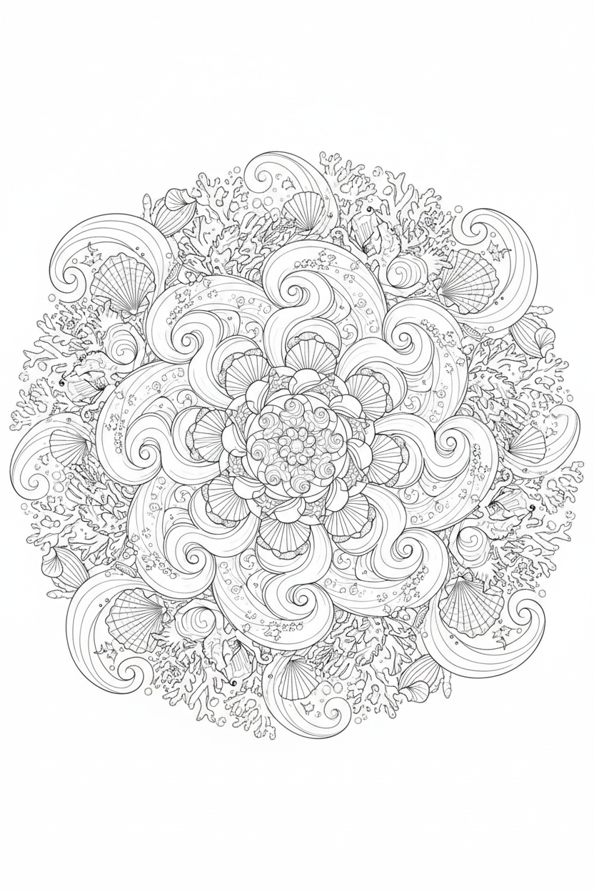 Mandala Coloring Page 7