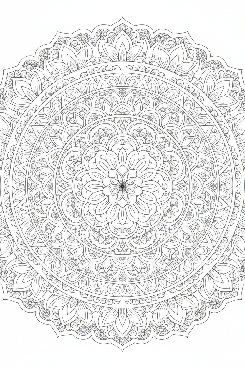 Mandala Coloring Page 8