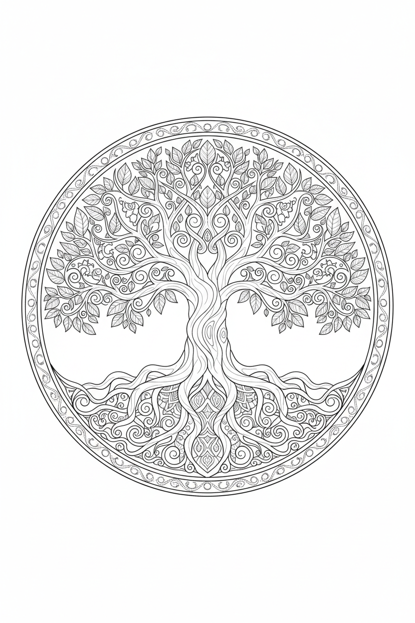 Mandala Coloring Page 9