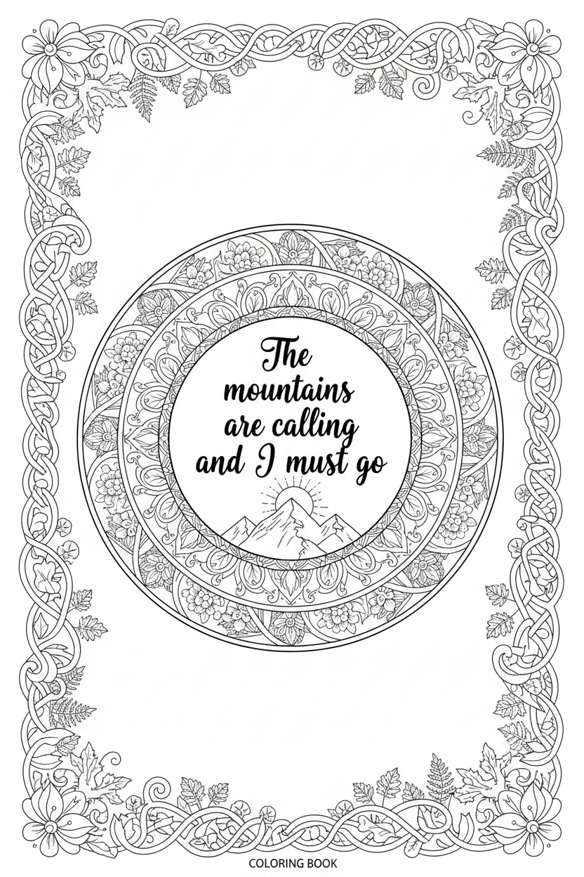 Mountains Calling Quote Page