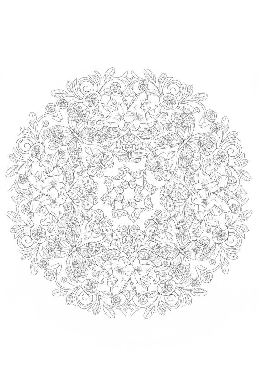 Nature-Inspired Mandala Front Page