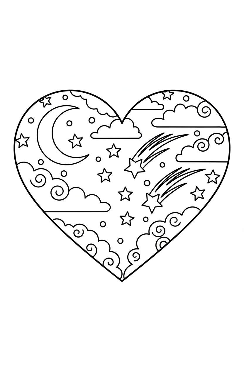 Night Sky Heart
