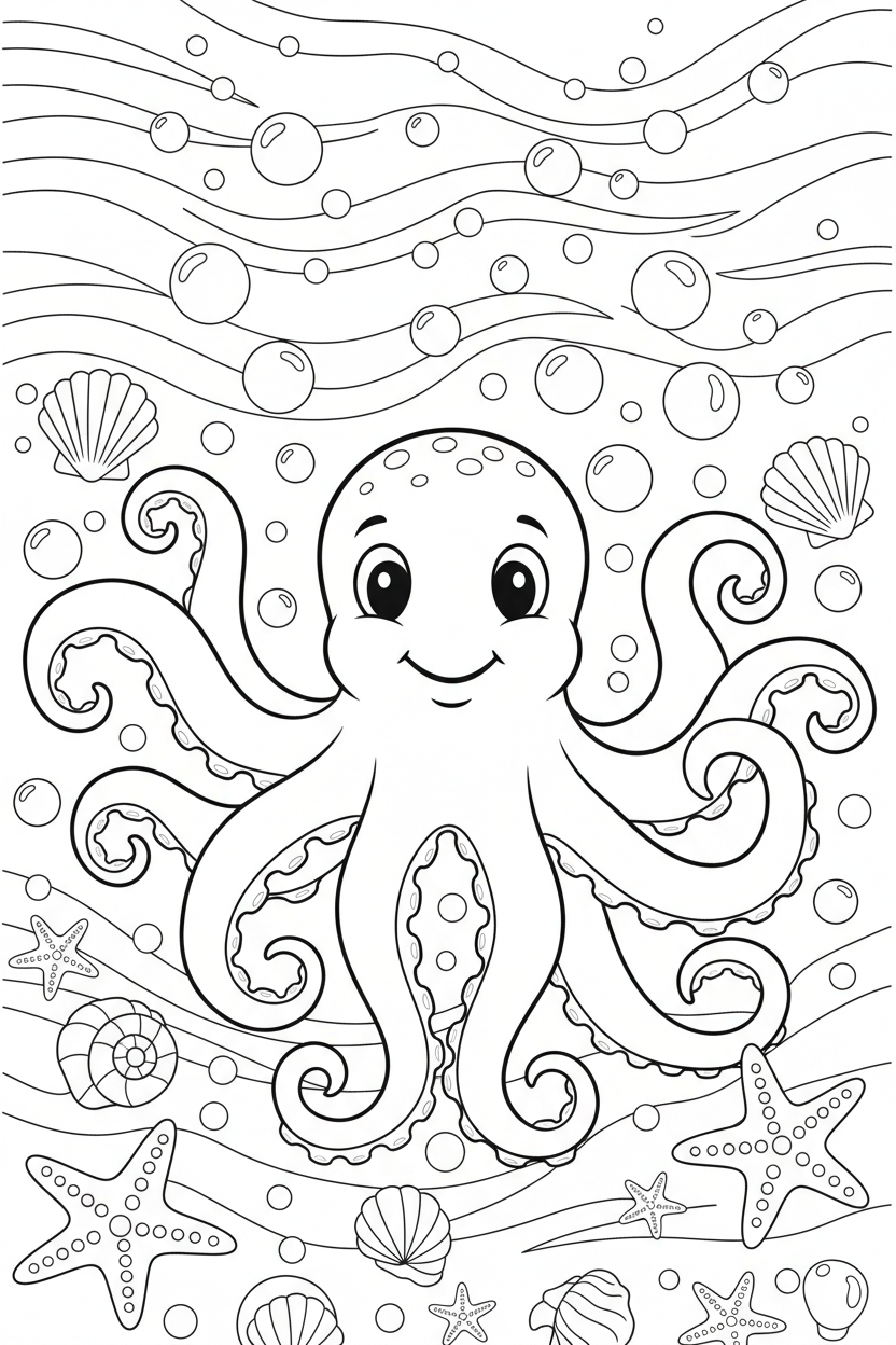 Octopus Coloring Page