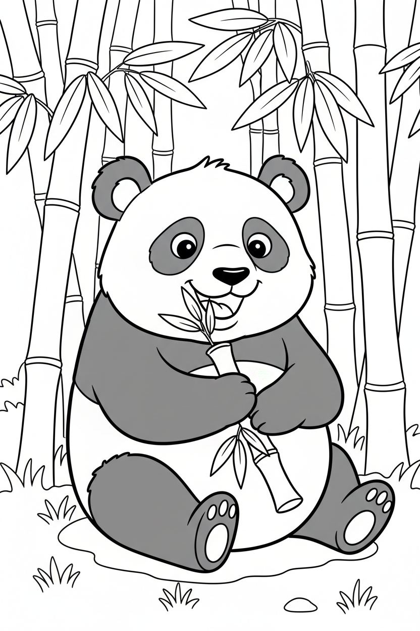 Panda Coloring Page