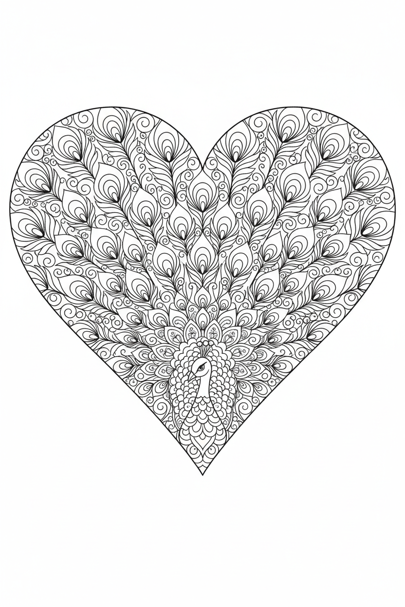 Peacock Heart