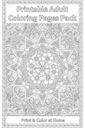 Printable Adult Coloring Pages Pack Cover