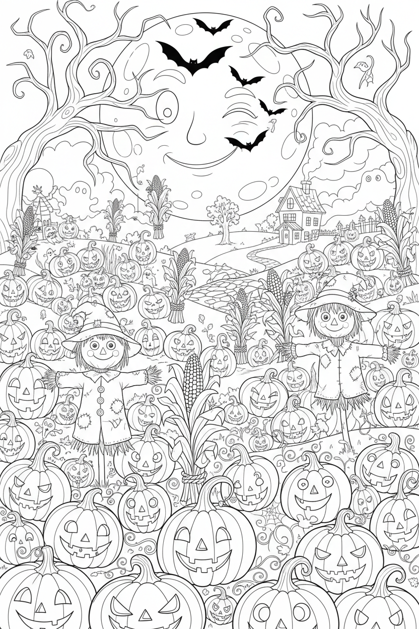 Pumpkin Patch Scene