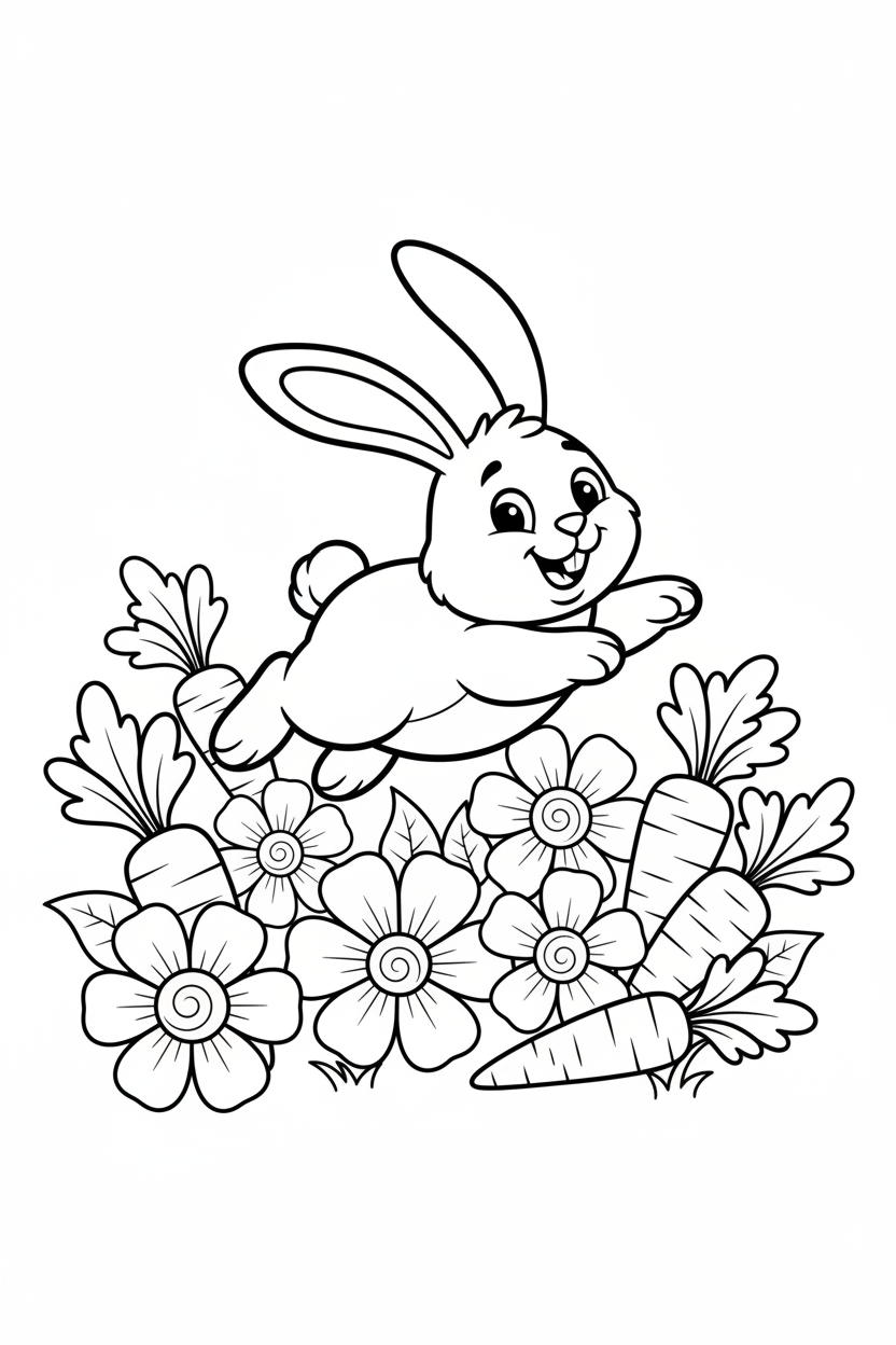 Rabbit coloring page