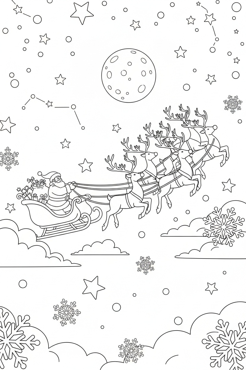 Reindeer Coloring Page