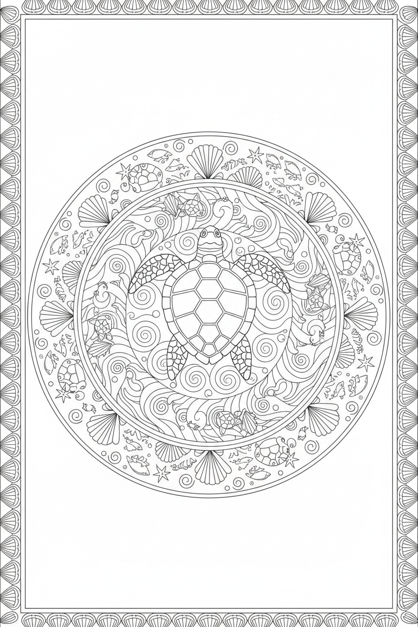 Sea Turtle Mandala