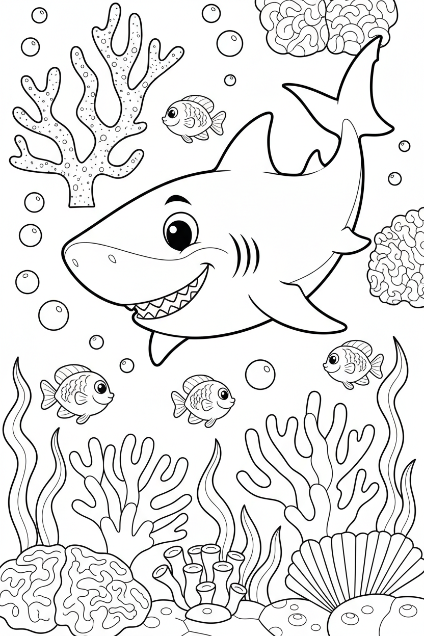 Shark Coloring Page