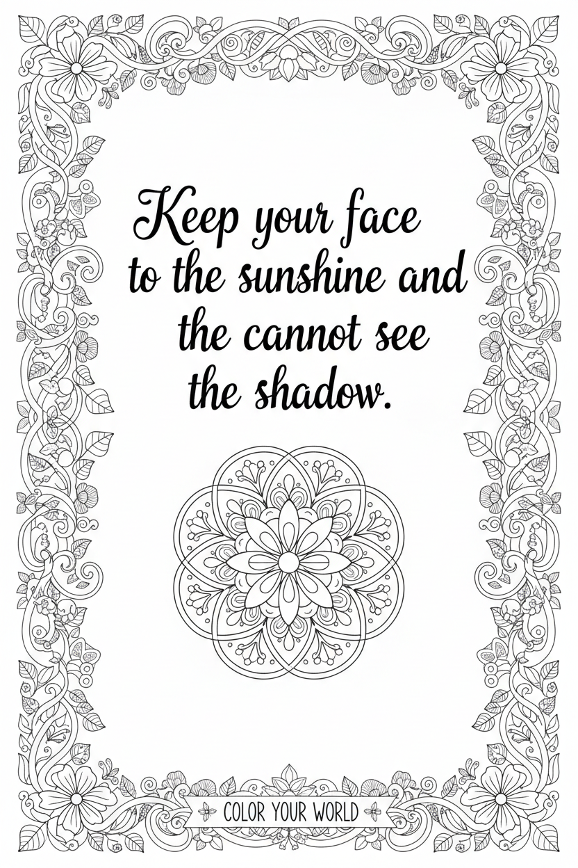 Sunshine Quote Page