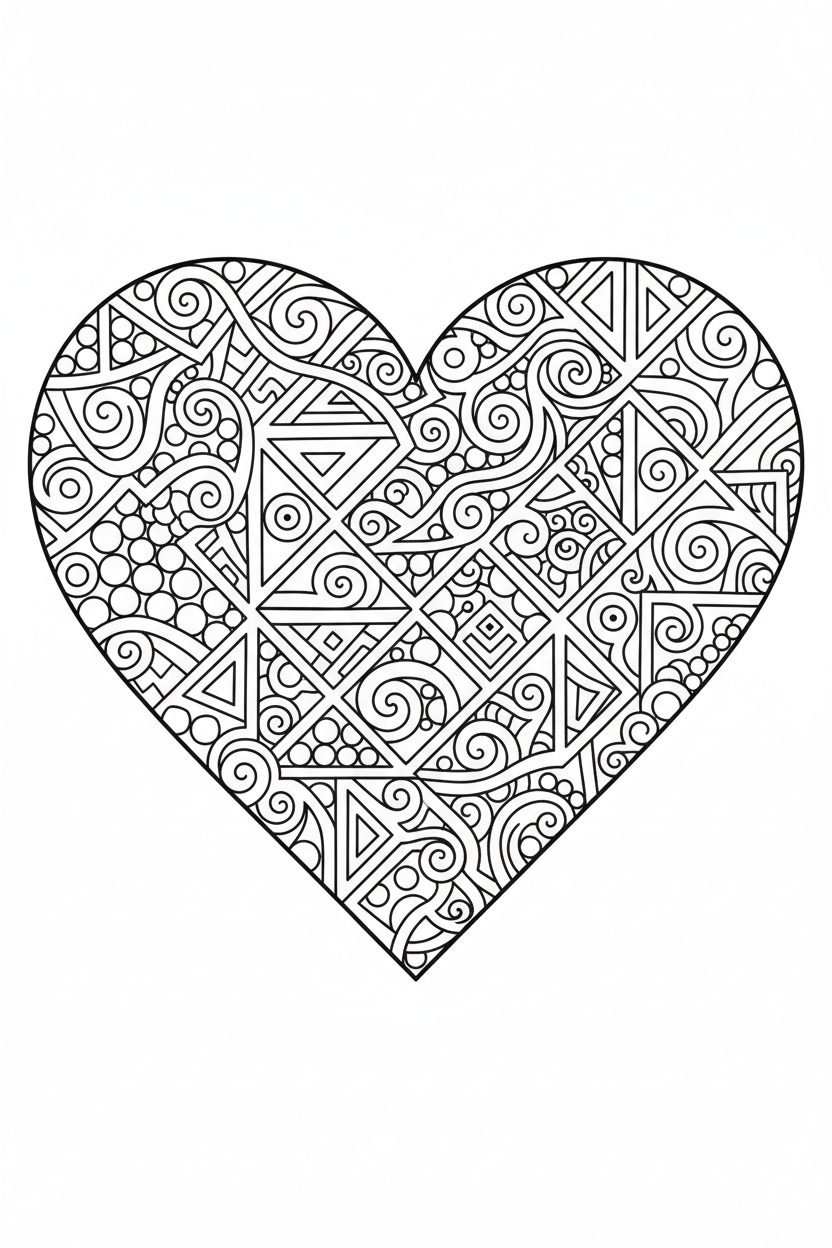 Zentangle Heart